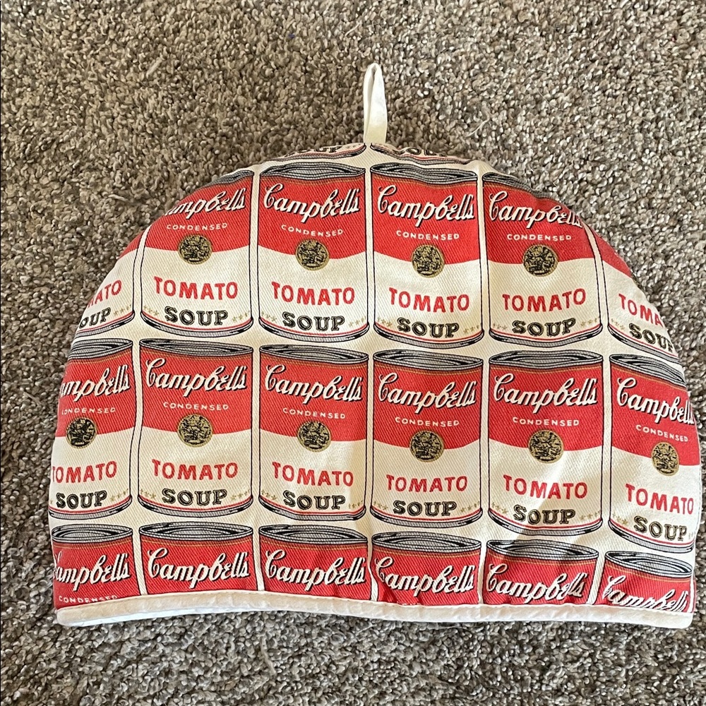 Andy Warhol Campbell’s Soup tea cozy 100% cotton